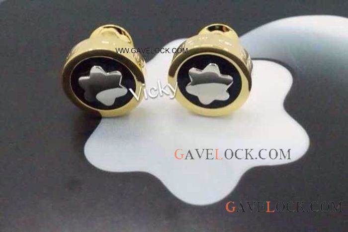 Mont Blanc Cufflinks Gold Copy Montblanc Contemporary Cufflinks